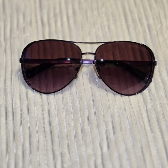 MICHAEL Michael Kors Dark Purple Aviator Sunglasses - Picture 1 of 5